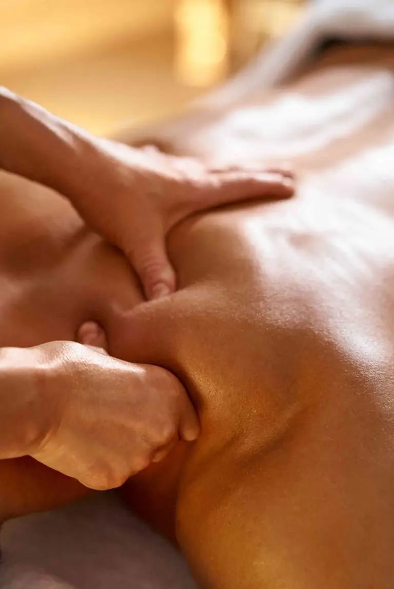 Upper back massage