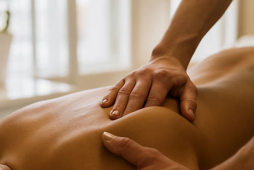 Lower back massage